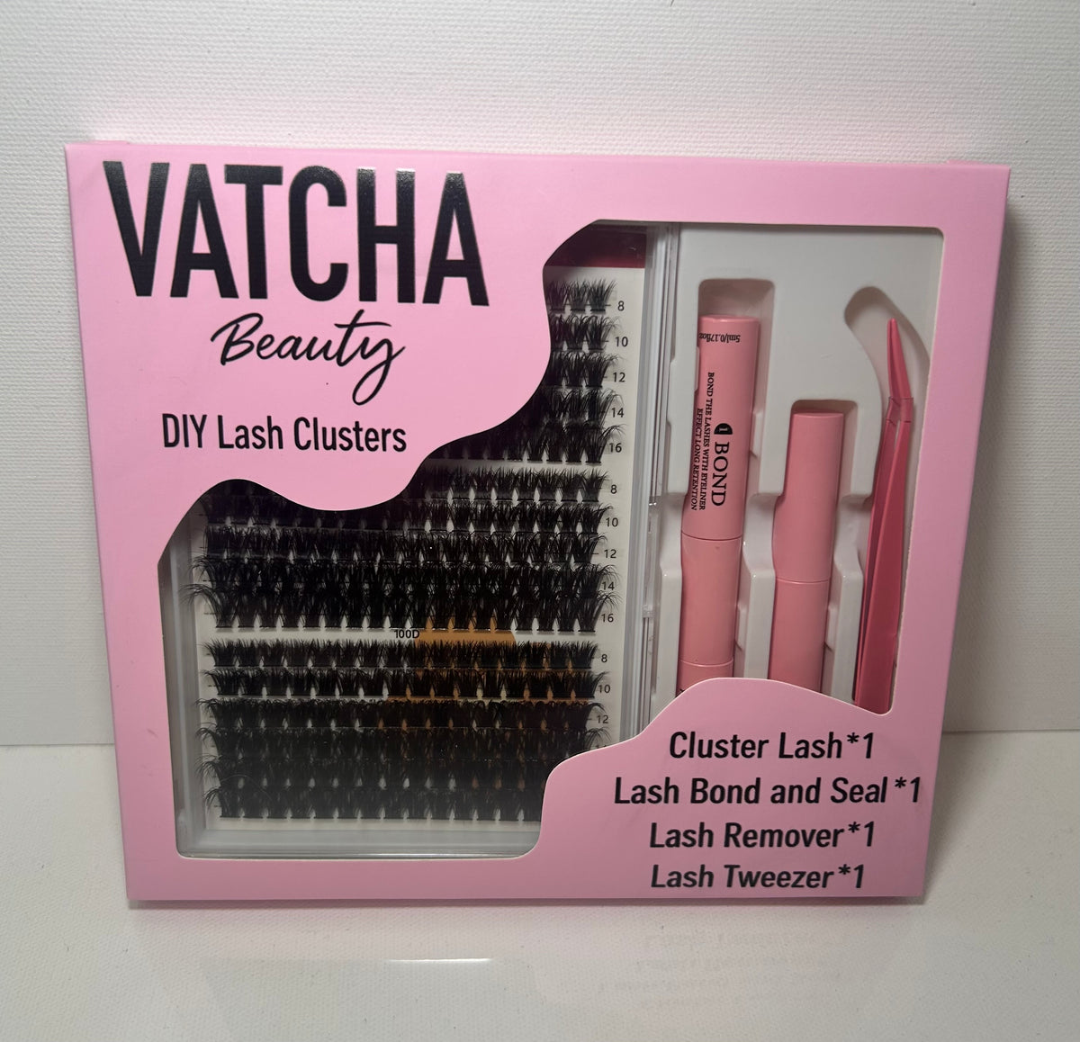 Vatcha beauty premium eye lash clusters (Pink)